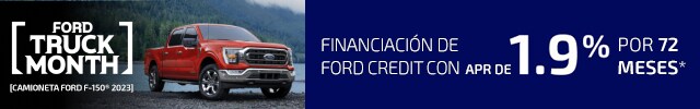 Camioneta F150 2023 para APR de 1.9% por 72 Meses con Financiación de Ford Credit