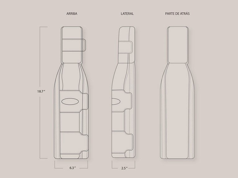 Ilustración técnica del accesorio de cinturón de seguridad Ford SupportBelt.