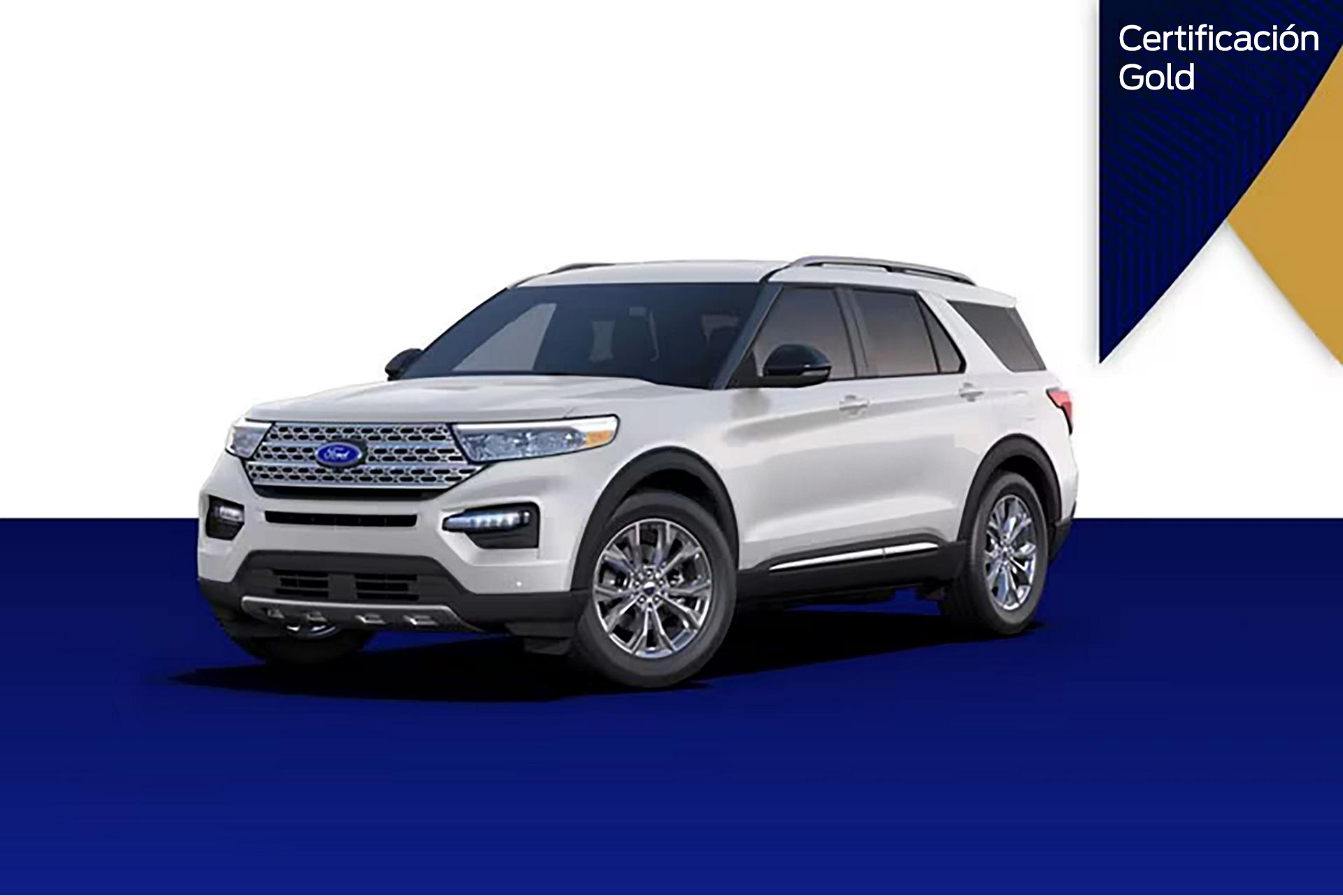 Una SUV Ford Explorer® con el emblema Gold Certified