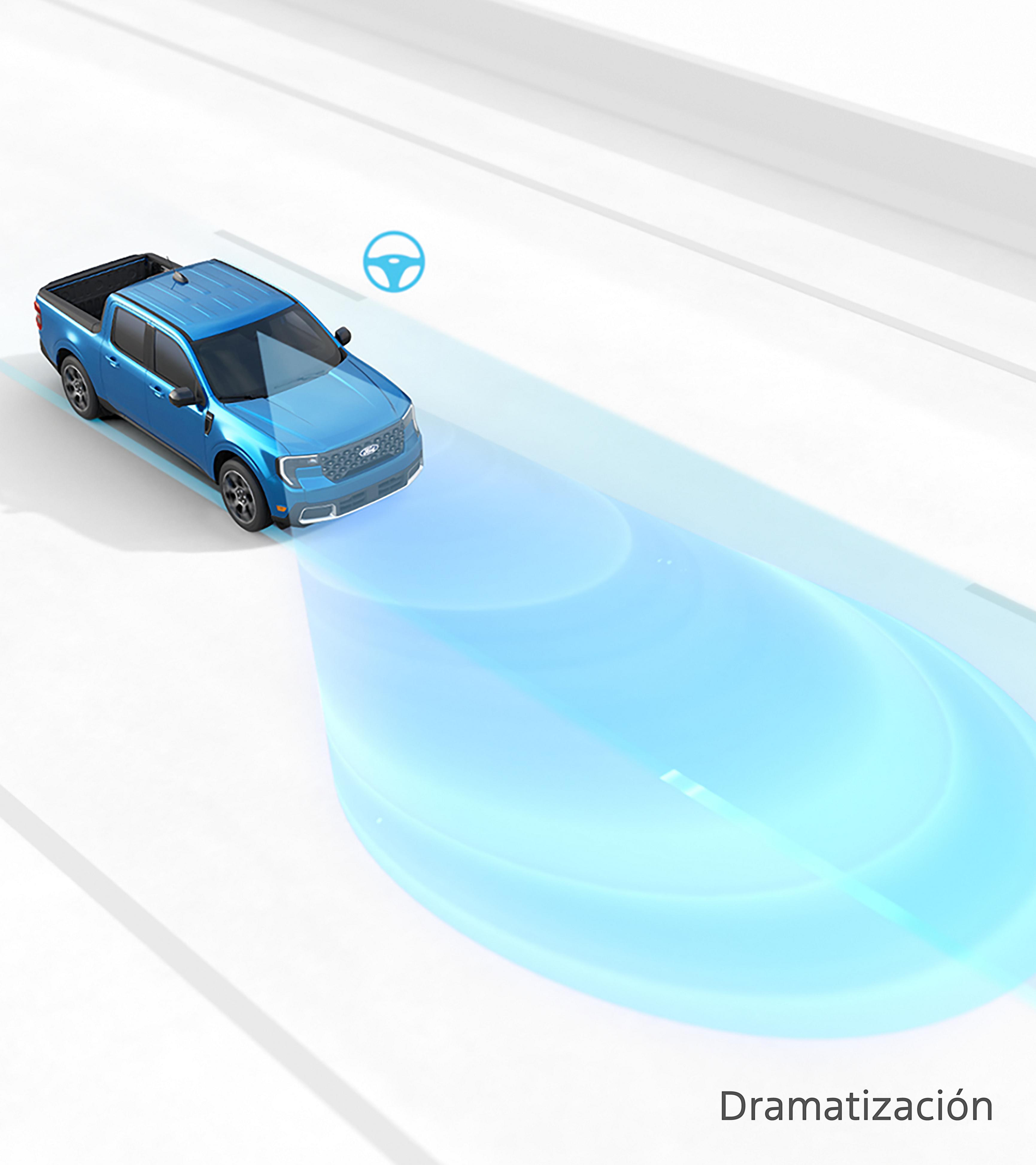 Imagen generada por computadora con Ford CoPilot360® Assist 2.0