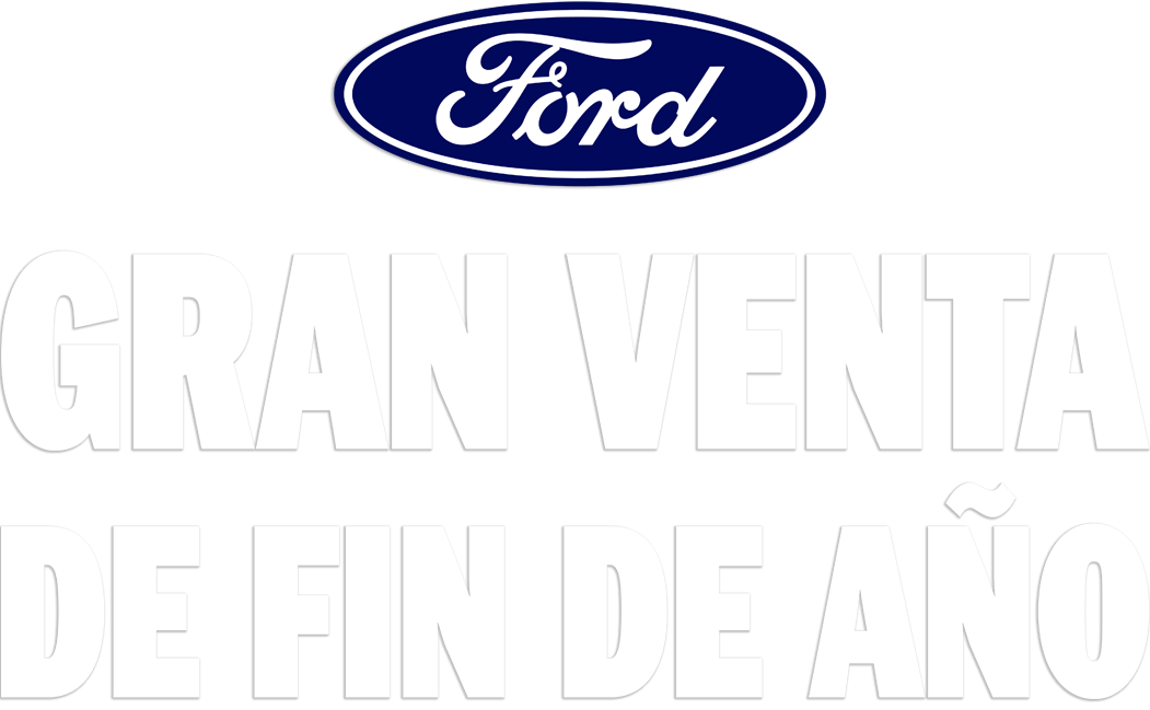 Logo de Gran Venta de Fin de Año de Ford promocionando las ofertas de venta