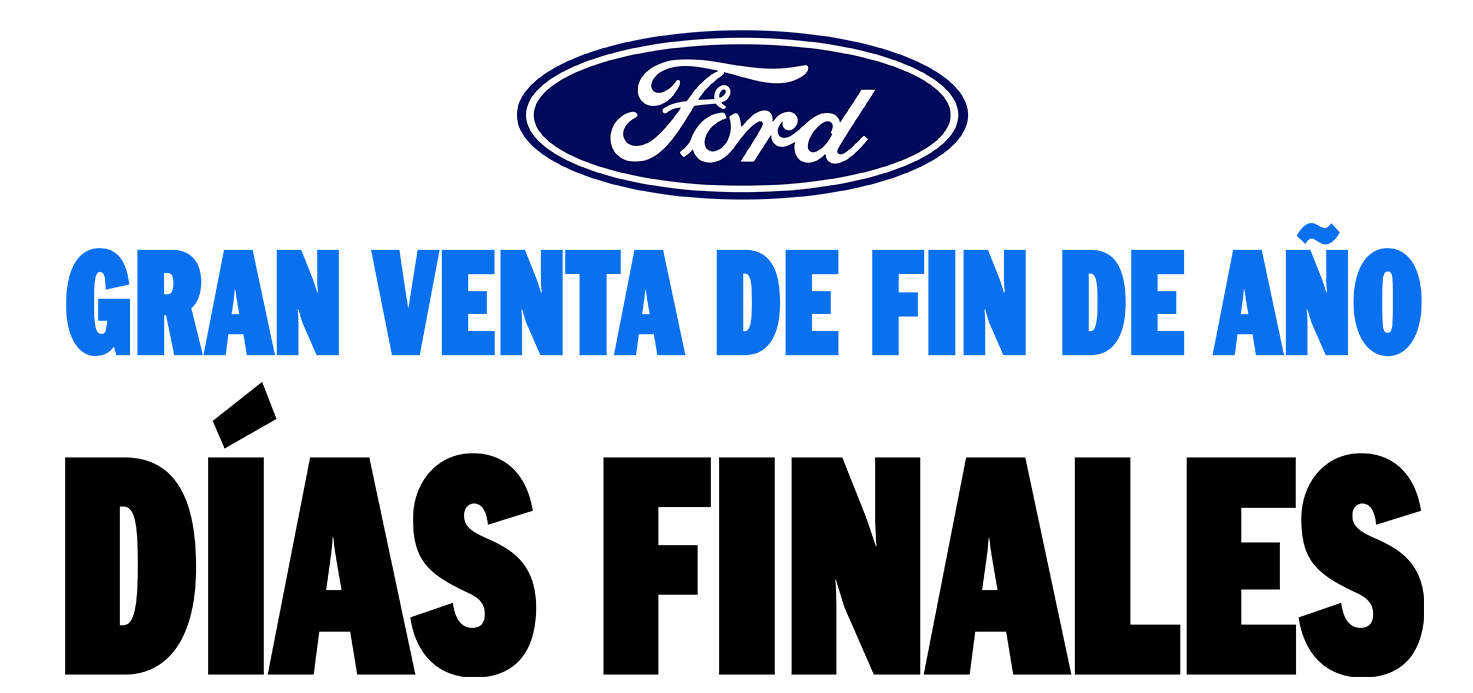 Logo de Días Finales de la Gran Venta de Fin de Año de Ford con Prueba de BlueCruise de 90 Días en la oferta de Ciertos Vehículos