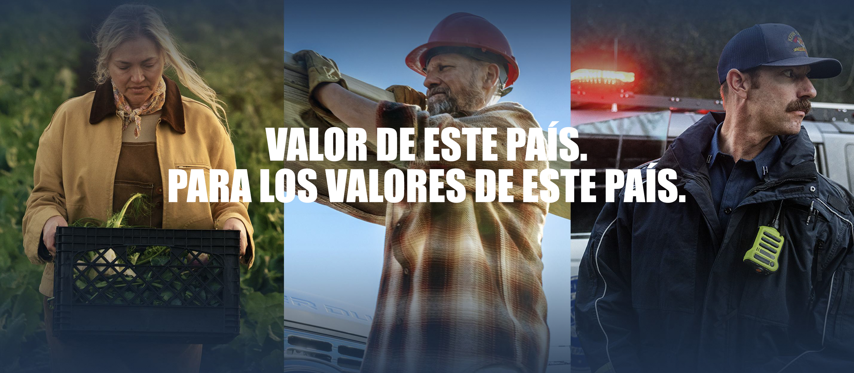 Tres escenas diferentes de personas trabajando en varios trabajos.