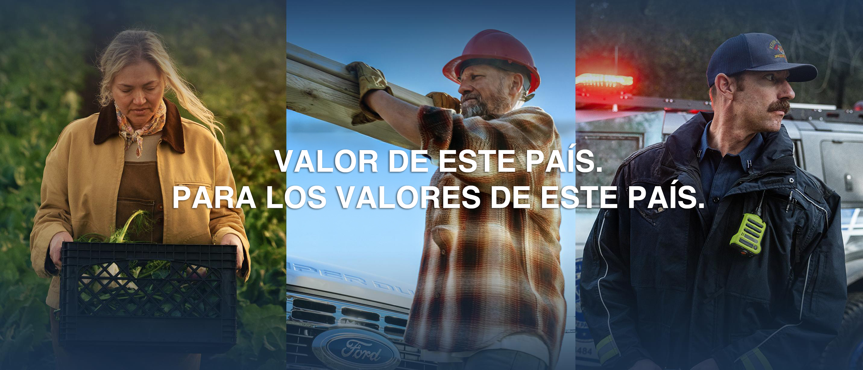 Tres escenas diferentes de personas trabajando en varios trabajos.