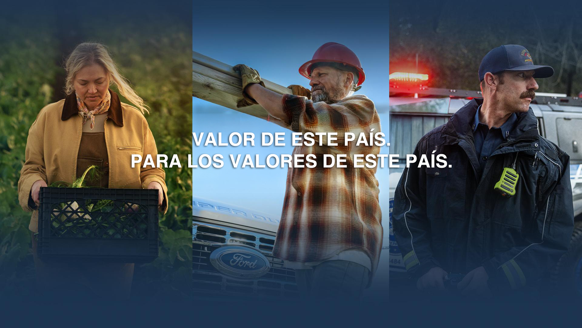 Tres escenas diferentes de personas trabajando various jobs