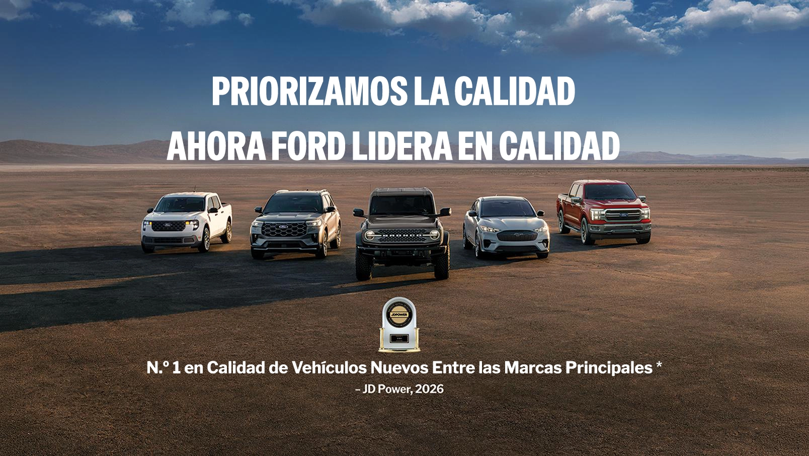 Línea de 2026 vehículos Ford