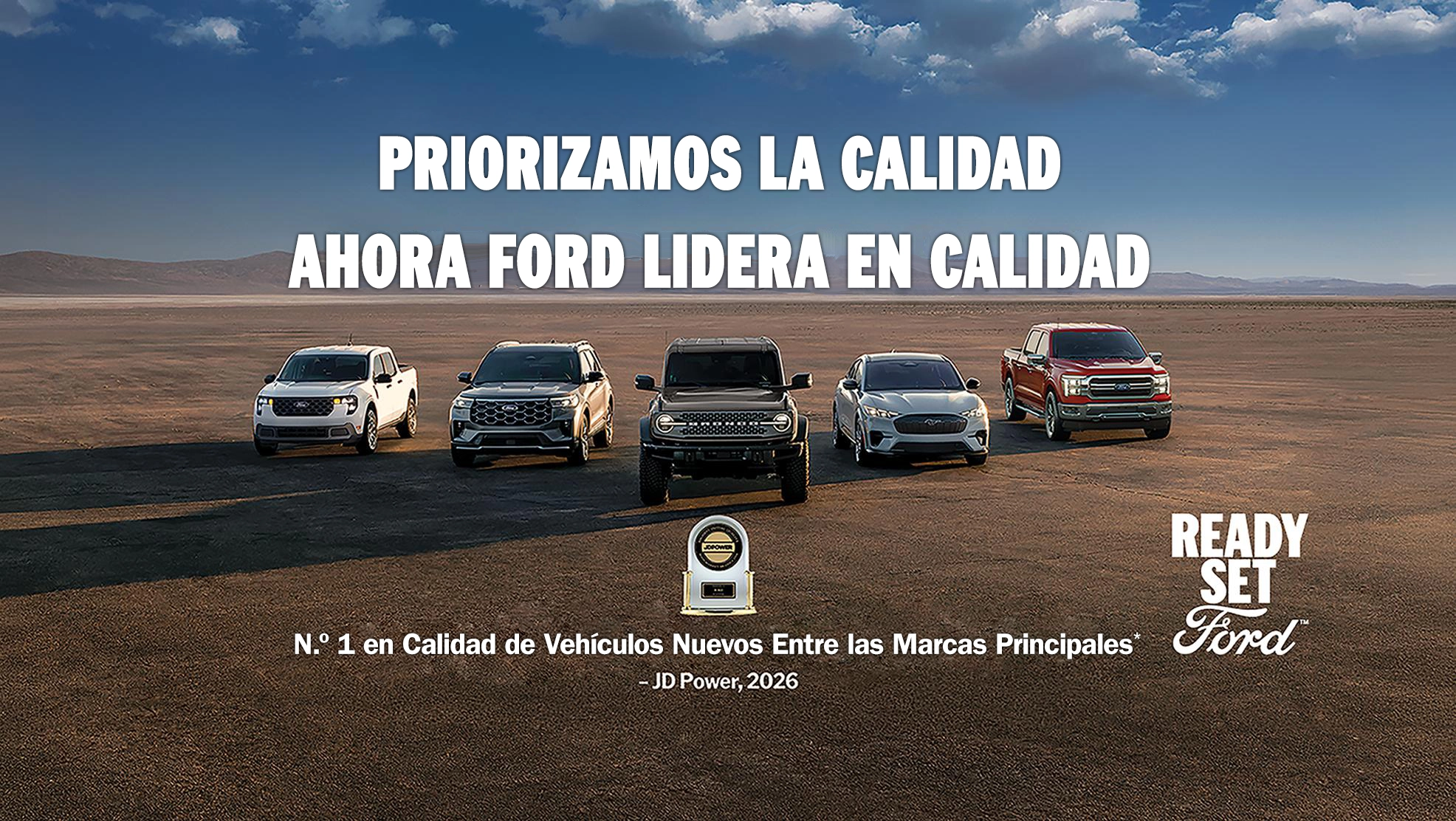 Línea de 2026 vehículos Ford