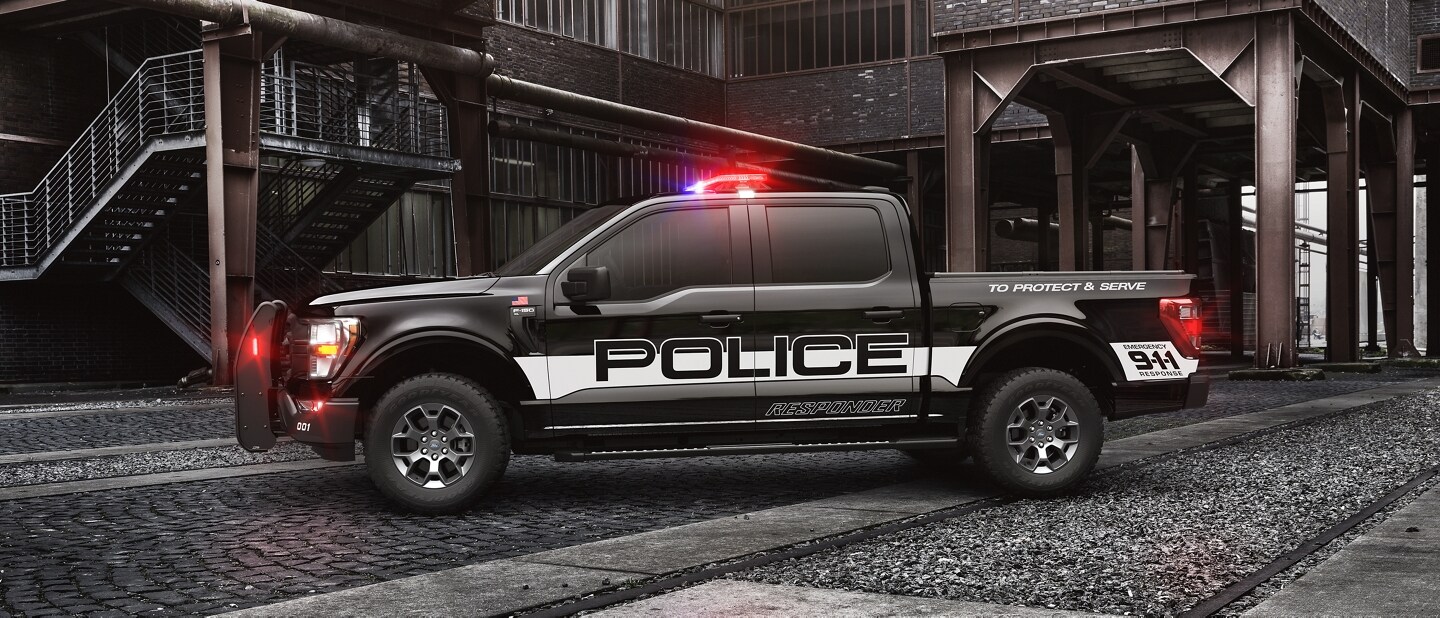 Profile view of the f 1 50 police responder