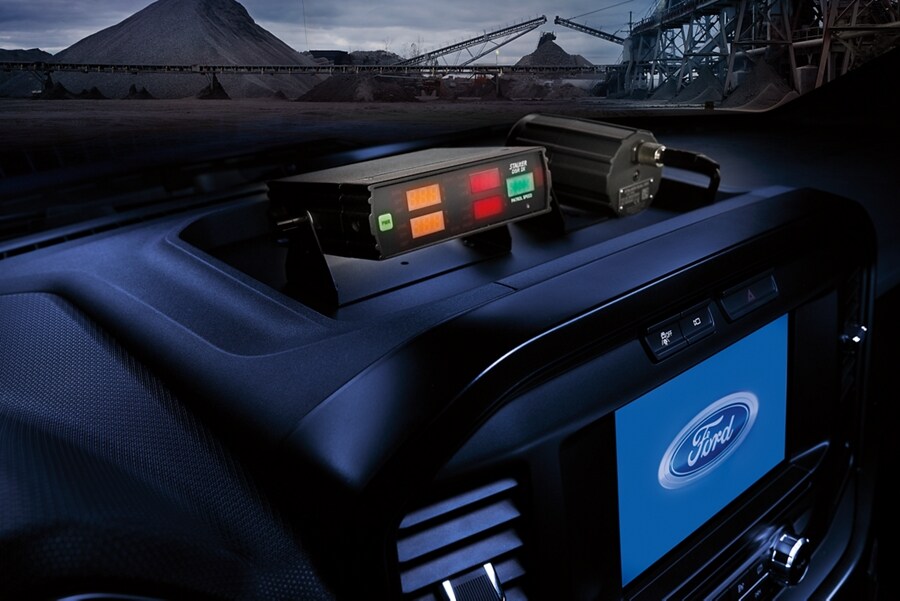 The dashboard of an f 1 50 police responder