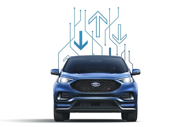 Gráficos de flecha arriba de una SUV Ford Edge® 2024